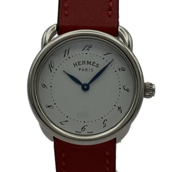HERMES Arceau AR5.210b Red Women's Wrist Watch 524-081025 - Picture 1 of 8